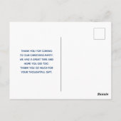 Cute Polar beren in Santa Hats Kerstmis Dank u Briefkaart (Achterkant)