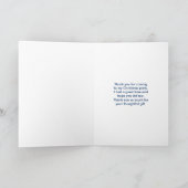 Cute Polar beren in Santa Hats Kerstmis Dank u Kaart (Binnen)