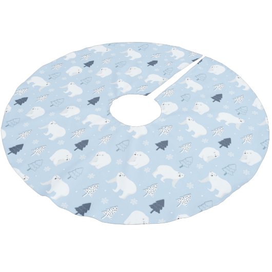 Cute Polar-Beren Kerstboom Rok (Gekanteld)