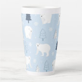 Cute Polar-Beren Latte Mok (Voorkant)