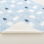 Cute Polar-Beren Sherpa Deken (3/4)