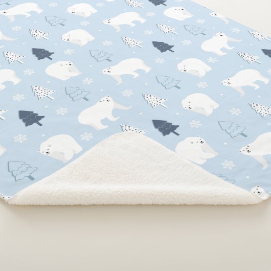 Cute Polar-Beren Sherpa Deken (3/4)