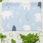 Cute Polar-Beren Theedoek (Gevouwen)