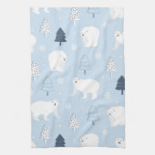 Cute Polar-Beren Theedoek (Verticaal)