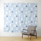 Cute Polar-Beren Wandkleed (In Situ (horizontaal))