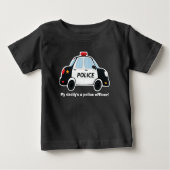 Cute Police Car T-Shirt - Baby - Toddler - Kinder (Voorkant)