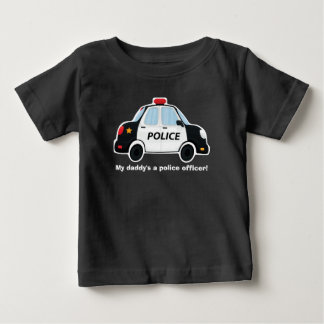 Cute Police Car T-Shirt - Baby - Toddler - Kinder