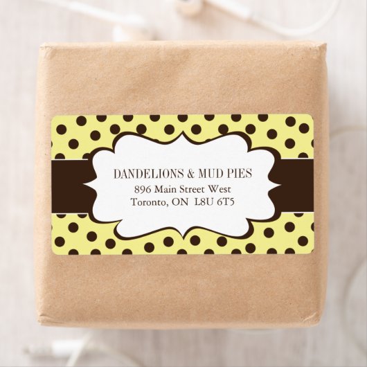 Cute Polk a Dot Shipping Labels (Insitu)