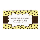 Cute Polk a Dot Shipping Labels (Voorkant)