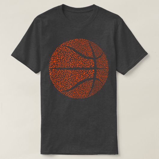 Cute Polka Dot Basketball Lover Player Internation T-shirt (Design voorkant)