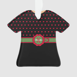 Cute Polka Dot Belted Dress-kerstversiering Ornament