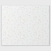 Cute Polka Dot Blue Yellow Terracotta Waterverf Cadeaupapier (Vlak)