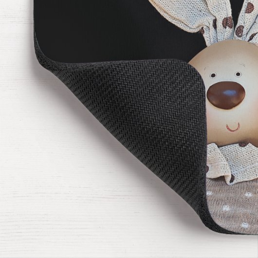 Cute Polka Dot Bunny Muismat (Hoek)