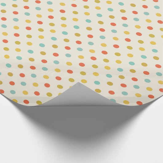 Cute Polka Dot Cadeaupapier (Hoek)