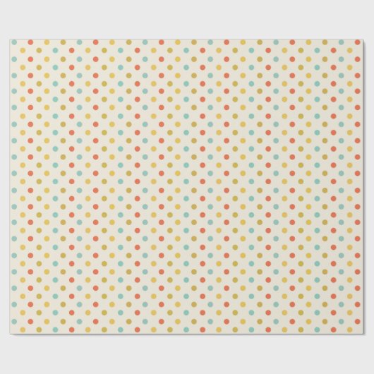 Cute Polka Dot Cadeaupapier (Vlak)