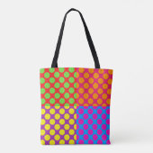 Cute Polka Dot Canvas tas (Achterkant)