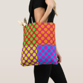 Cute Polka Dot Canvas tas (Dichtbij)