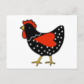 Cute Polka Dot Chicken Briefkaart (Voorkant)