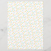 Cute Polka Dot Cupcake Bakkerij Menu (Achterkant)