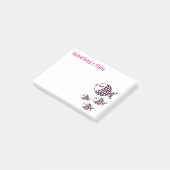 Cute Polka Dot Fish Funny Post-it® Notes (Schuin)