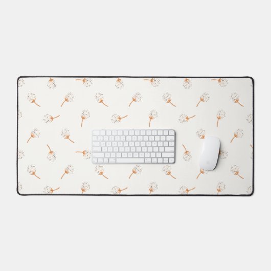 Cute Polka Dot Flower Pattern Bureaumat (Keyboard & Muis)