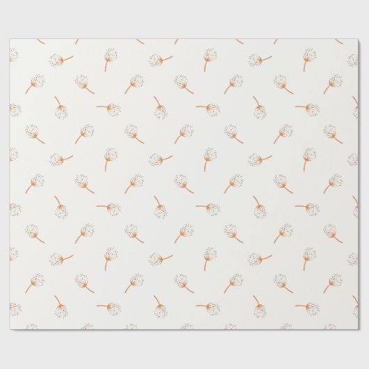 Cute Polka Dot Flower Pattern Cadeaupapier (Vlak)