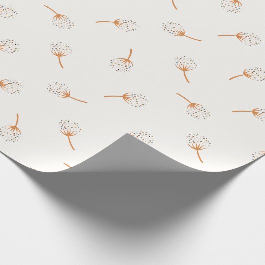 Cute Polka Dot Flower Pattern Cadeaupapier (Hoek)