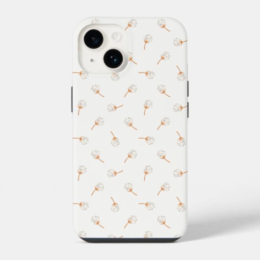 Cute Polka Dot Flower Pattern iPhone Hoesje (Achterkant)