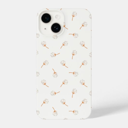Cute Polka Dot Flower Pattern iPhone Hoesje (Achterkant)