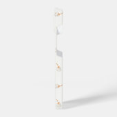 Cute Polka Dot Flower Pattern iPhone Hoesje (Linkerkant)