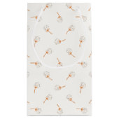 Cute Polka Dot Flower Pattern Klein Cadeauzakje (Achterkant)