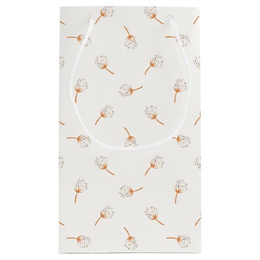 Cute Polka Dot Flower Pattern Klein Cadeauzakje (Achterkant)