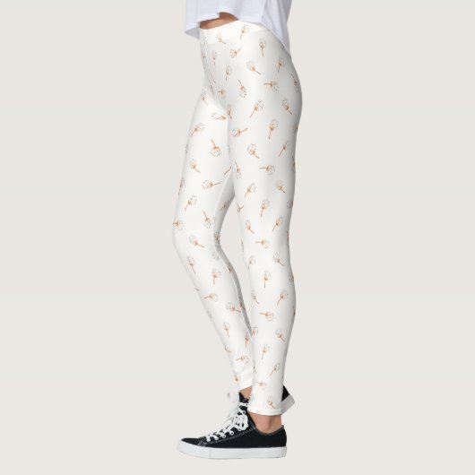 Cute Polka Dot Flower Pattern Leggings (Links)