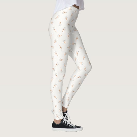 Cute Polka Dot Flower Pattern Leggings (Rechts)