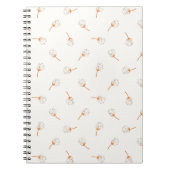 Cute Polka Dot Flower Pattern Notitieboek (Voorkant)