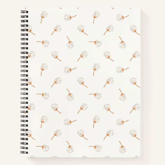 Cute Polka Dot Flower Pattern Notitieboek (Voorkant)