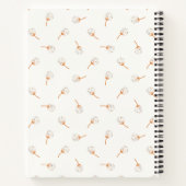 Cute Polka Dot Flower Pattern Notitieboek (Achterkant)