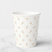 Cute Polka Dot Flower Pattern Papieren Bekers (Achterkant)