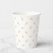 Cute Polka Dot Flower Pattern Papieren Bekers (Links)