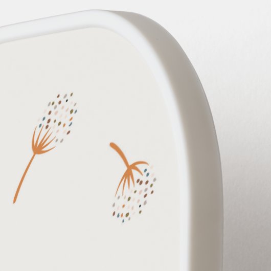 Cute Polka Dot Flower Pattern Pickleball Paddle (Links Detail)