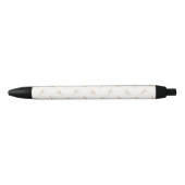 Cute Polka Dot Flower Pattern Zwarte Inkt Pen (Voorkant)