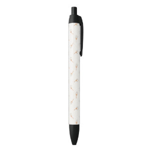 Cute Polka Dot Flower Pattern Zwarte Inkt Pen