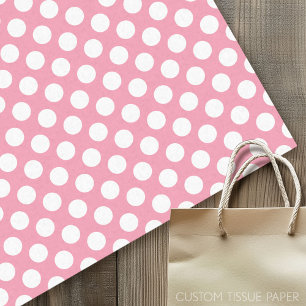 Cute Polka Dot Pattern met White Stippen Tissuepapier