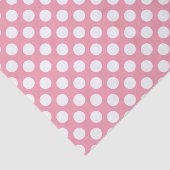Cute Polka Dot Pattern met White Stippen Tissuepapier (Detail)