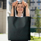 Cute Polka Dot Pattern Simple Moderne Blauwgroen B Tote Bag