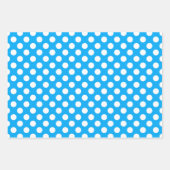 Cute polka dot tiled pattern blue inpakpapier vel (Voorkant)