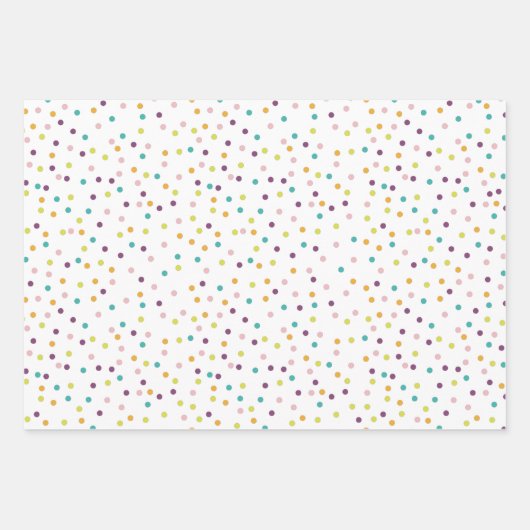 Cute Polka Dot Wrapping Paper Flat Sheet Set 3 (Voorkant 3)