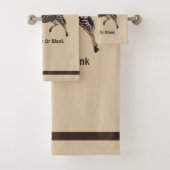 Cute Polka Dot Zebra Bad Handdoek (Insitu)