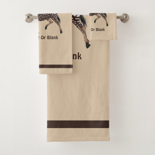 Cute Polka Dot Zebra Bad Handdoek (Insitu)