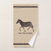 Cute Polka Dot Zebra Bad Handdoek (Handdoek)